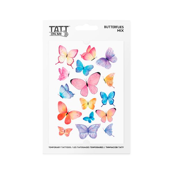 Временные тату TATTon.me "Butterflies mix" TMButterflies фото