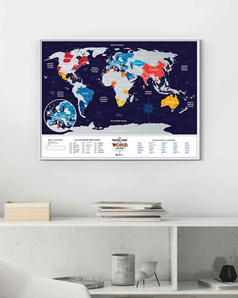 Скретч Карта Світу Travel Map® Holiday World HW фото