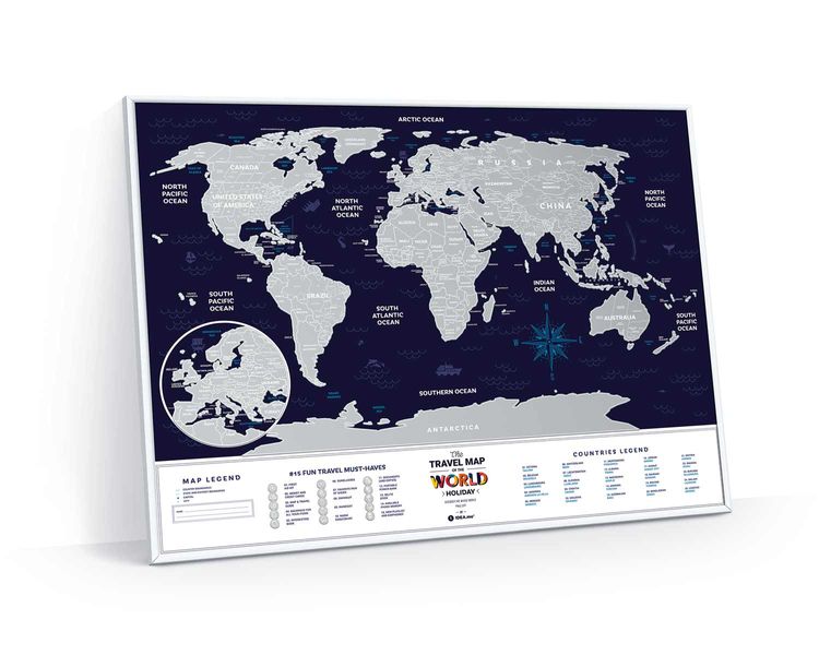 Скретч Карта Мира Travel Map® Holiday World HW фото