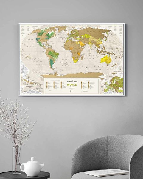 Travel Map™ Geography World в раме GEOWF фото
