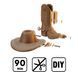 WESTERN HAT AND BOOT - Картонний 3D-пазл CARTWEST фото 4