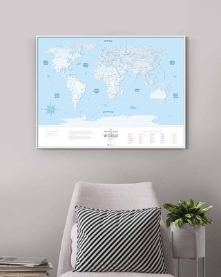 Скретч Карта Мира Travel Map® Silver World 3254 фото