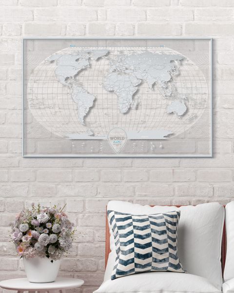 Travel Map® AIR World у рамі AWF фото
