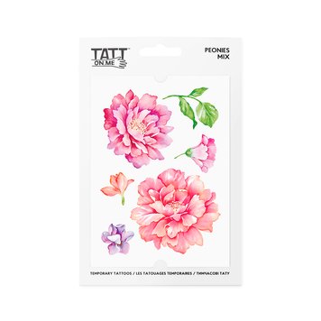 Временные тату TATTon.me "Peonies mix" TMPeonies фото