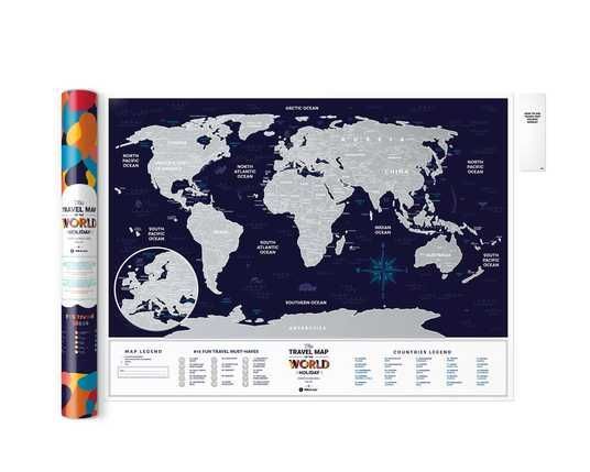 Купить Скретч Карта Мира Travel Map® Holiday World HW в интернет