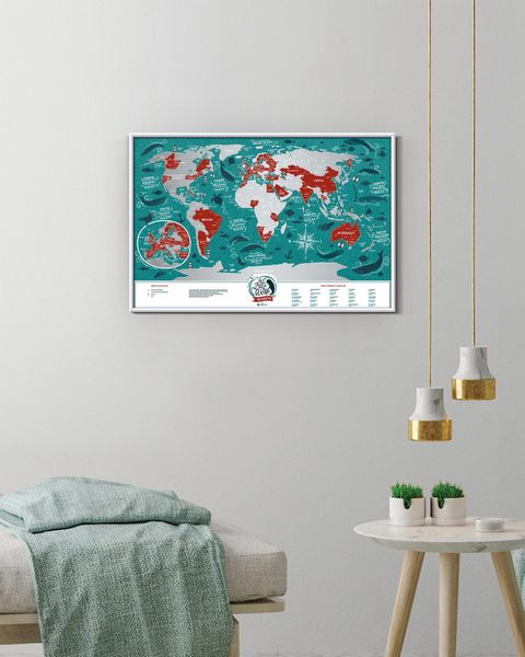 Скретч Карта Світу Travel Map® Marine 3876 фото