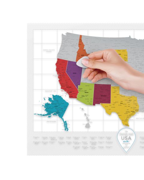 Скретч Карта Travel Map® USA Air USAIR фото