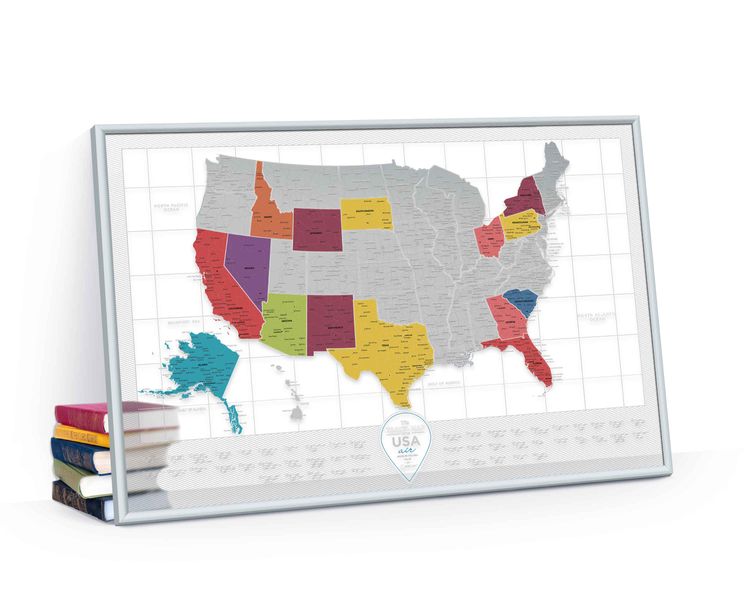 Скретч Карта Travel Map® USA Air USAIR фото