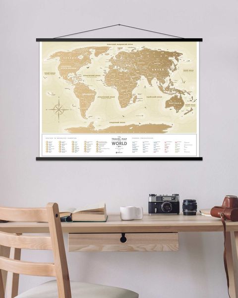 Скретч Карта Миру Travel Map Gold (укр.) 4470 фото