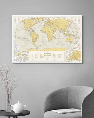 Скретч Карта Мира Travel Map® Geography World 5400 фото